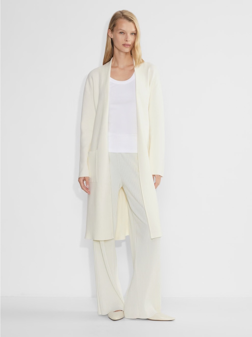 NWT - Aritzia Babaton Ty Cardigan - XS - Light Birch